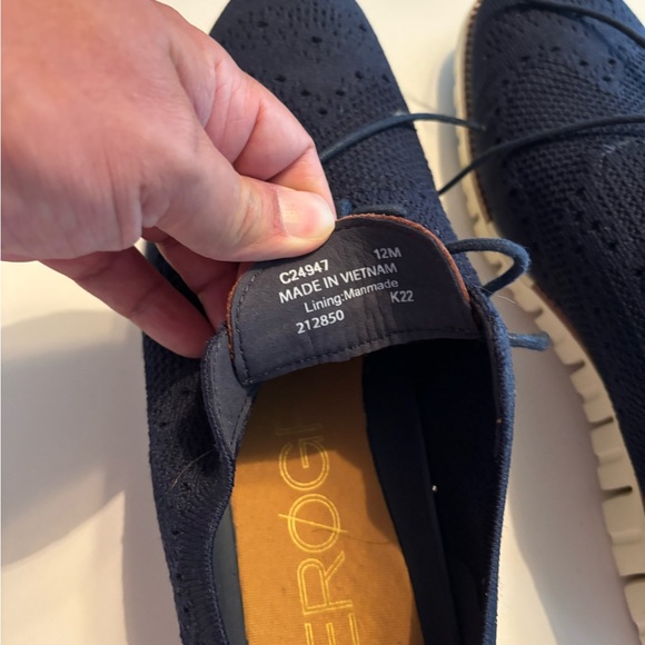 Cole Haan Blue Oxford Shoes with Classic Design Zero Grand- worn once - Picture 2 of 10